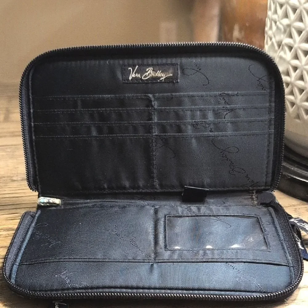Vera Bradley Cambridge Quilted Zip Around Wallet Wristlet Retired